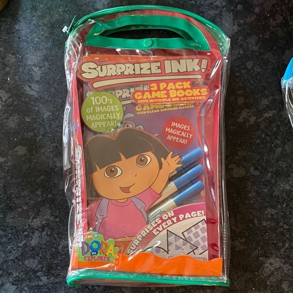 2003 Surprize Ink! Dora the Explorer New THREE BOOKS